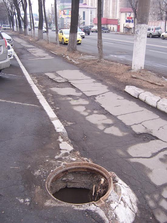 Открытый лед на Народном проспекте, Фото с места события собственное