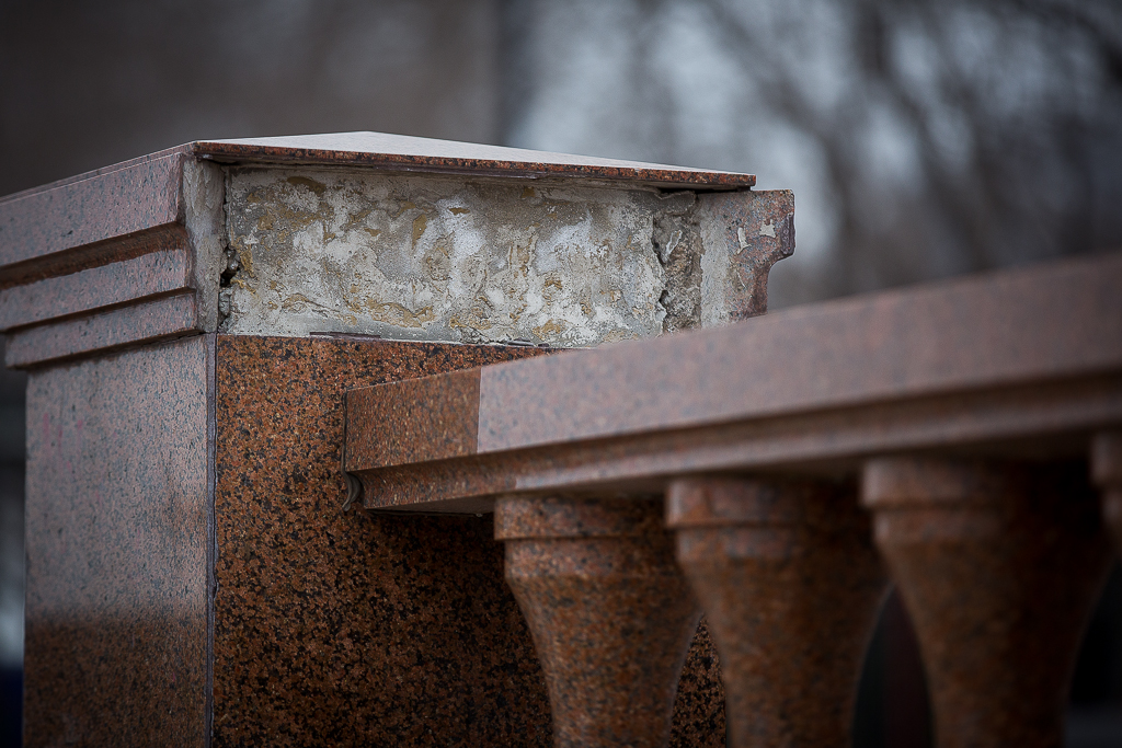 Облицовка на набережной, Фото с места события собственное