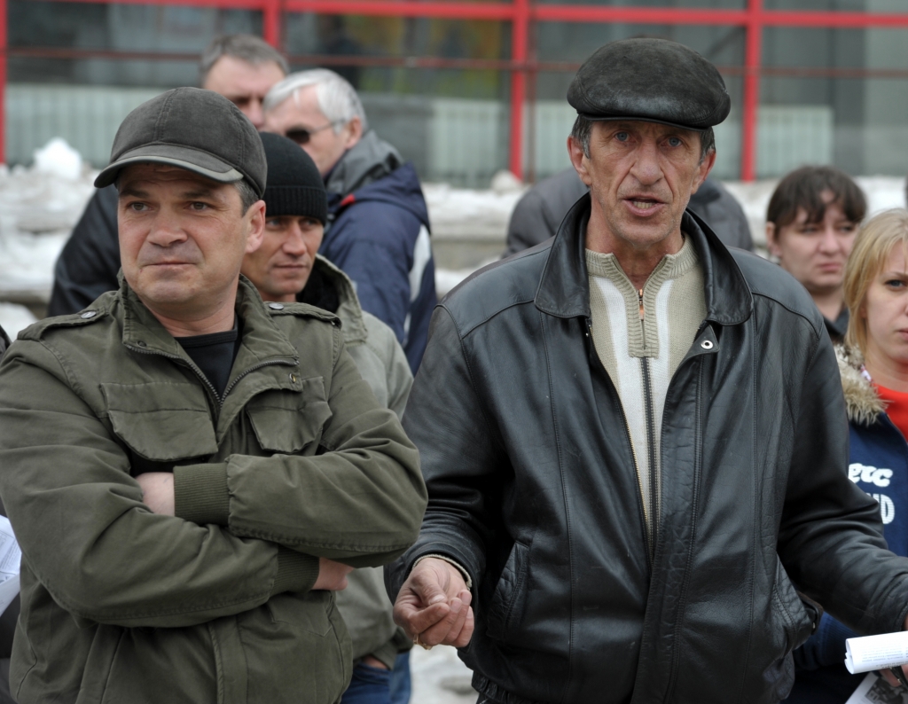 Протестующие, Фото с места события собственное