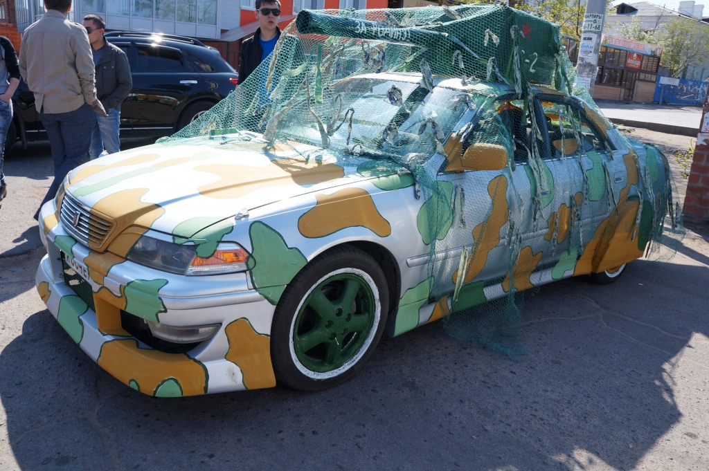 Автопробег "Помним, гордимся, не забудем! 1945-2014" прошел в Улан-Удэ 9 мая, Фото с места события собственное