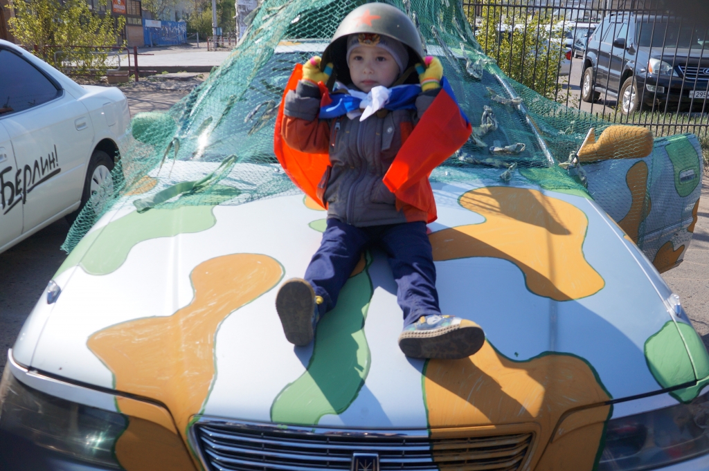 Автопробег "Помним, гордимся, не забудем! 1945-2014" прошел в Улан-Удэ 9 мая, Фото с места события собственное