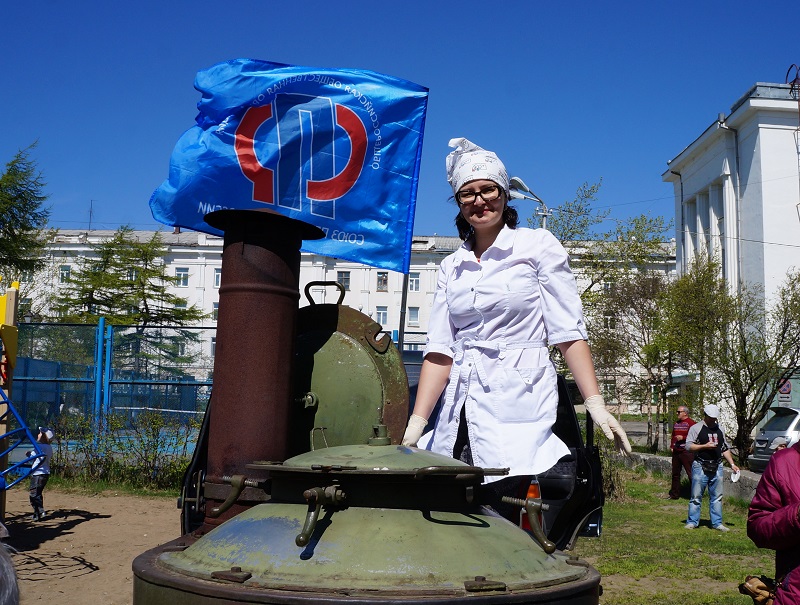 Каша для магаданцев, Фото с места события собственное