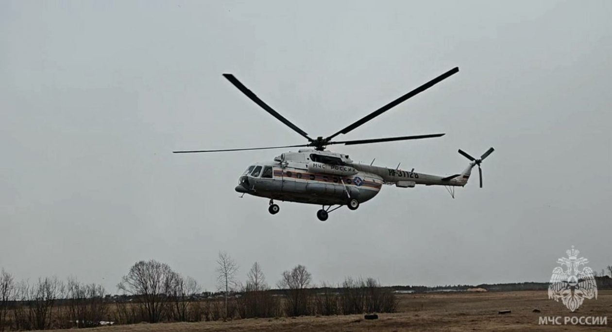 Вертолет Ми-8 вылетел из Киренска для аэровизуального мониторинга