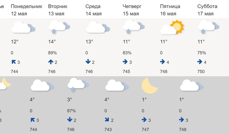 скрин Гидрометцентра