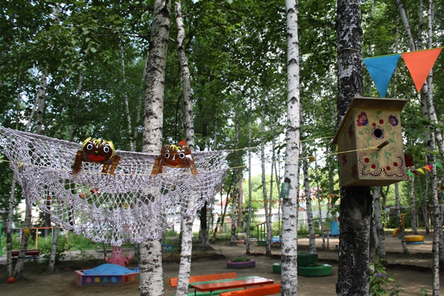 К оформлению площадок в детсадах подошли с выдумкой, Фото с места события собственное