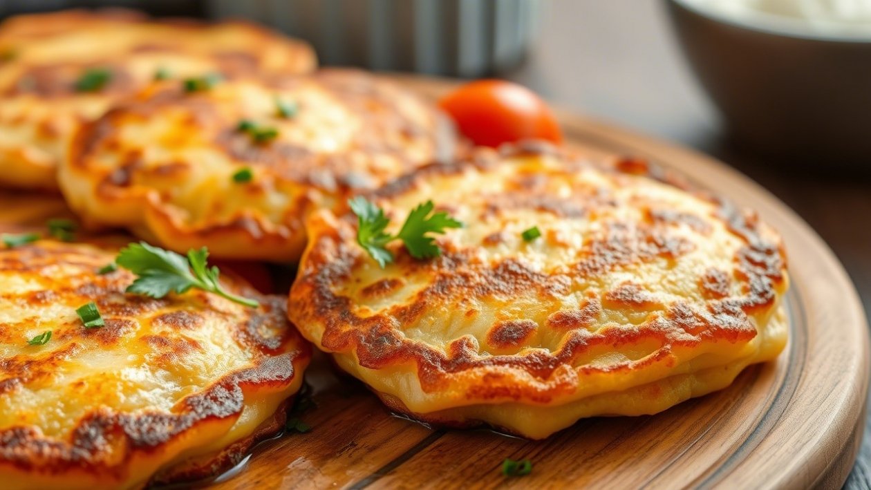 Сырные лепёшки с помидорами: лучше каши и омлета на завтрак, жарю на сковороде за 15 минут ИИ Qwen (18+)