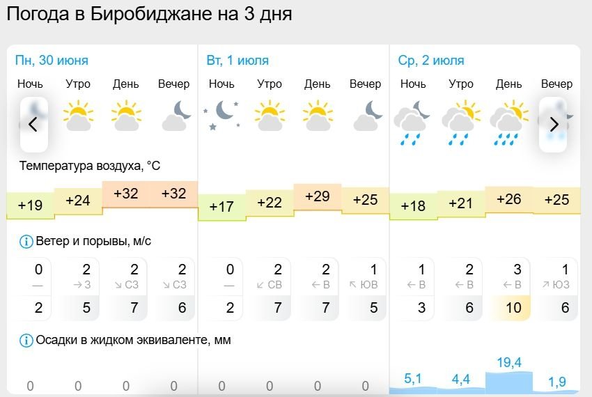 Прогноз погоды. Фото: Гисметео