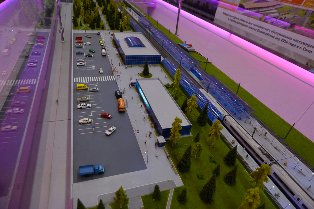 Макет железнодорожной станции, Фото с места события собственное