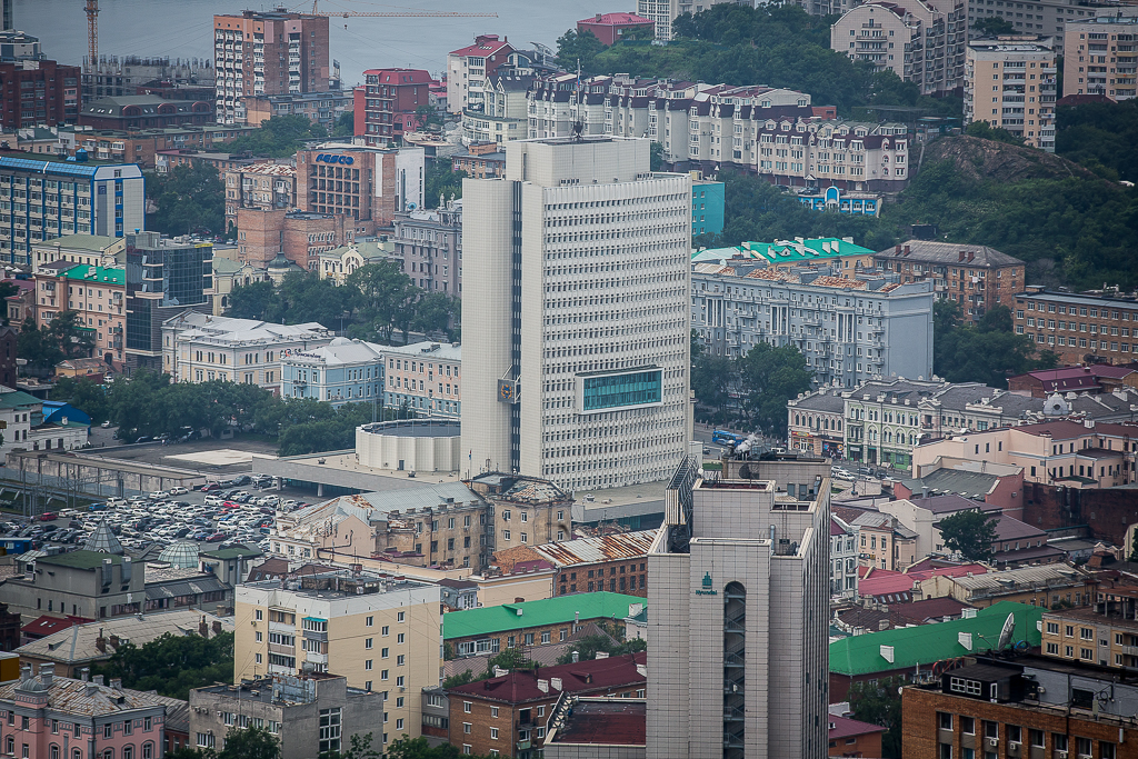 Вид с сопки Орлиная на центр города, Фото с места события собственное