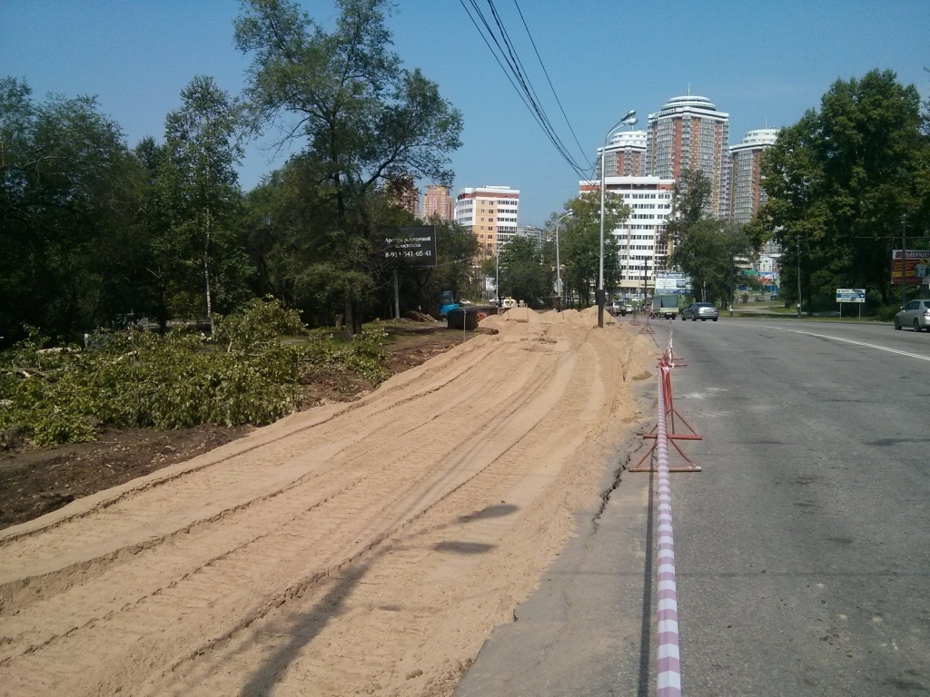 Расширение улицы Волочаевской, Фото с места события собственное