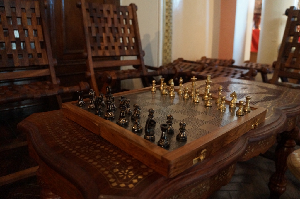 Шахматы ручной работы, Фото с места события собственное