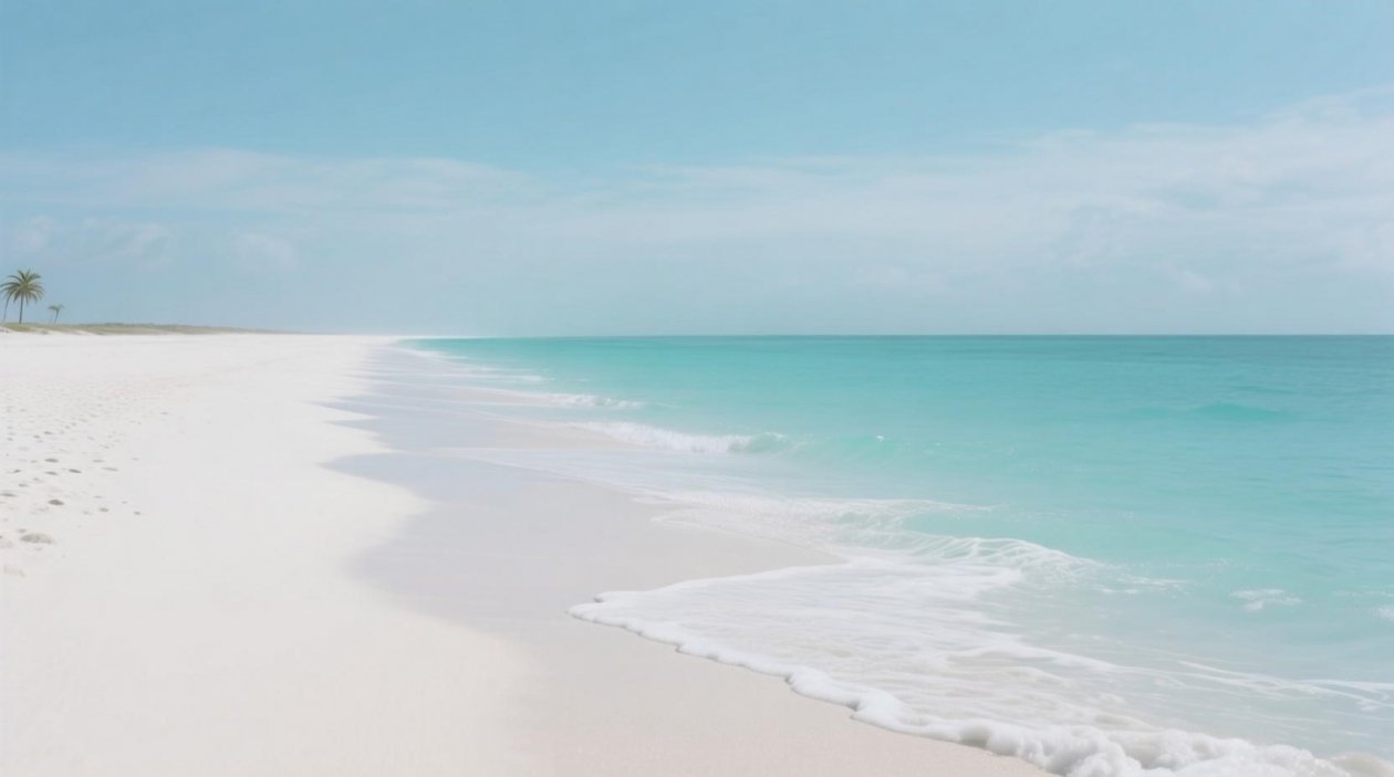 &quotНаши Мальдивы&quot: этот баунти-пляж в России почти пуст, а вода бирюзовая — как в тропиках ИИ Qwen (18+)