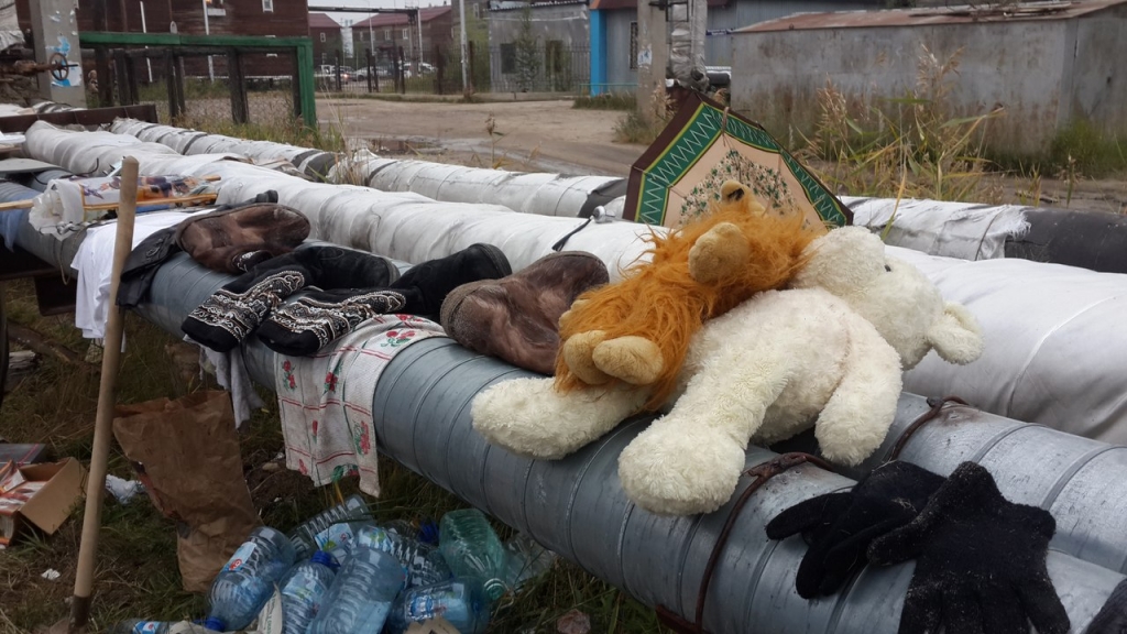 Погорельцы Борисовки-3 ждут приезда главы Якутска Айсена Николаева, Фото с места события собственное