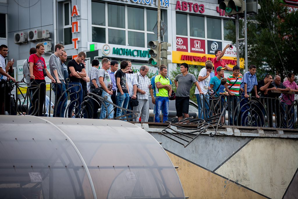 Зрители, Фото с места события собственное