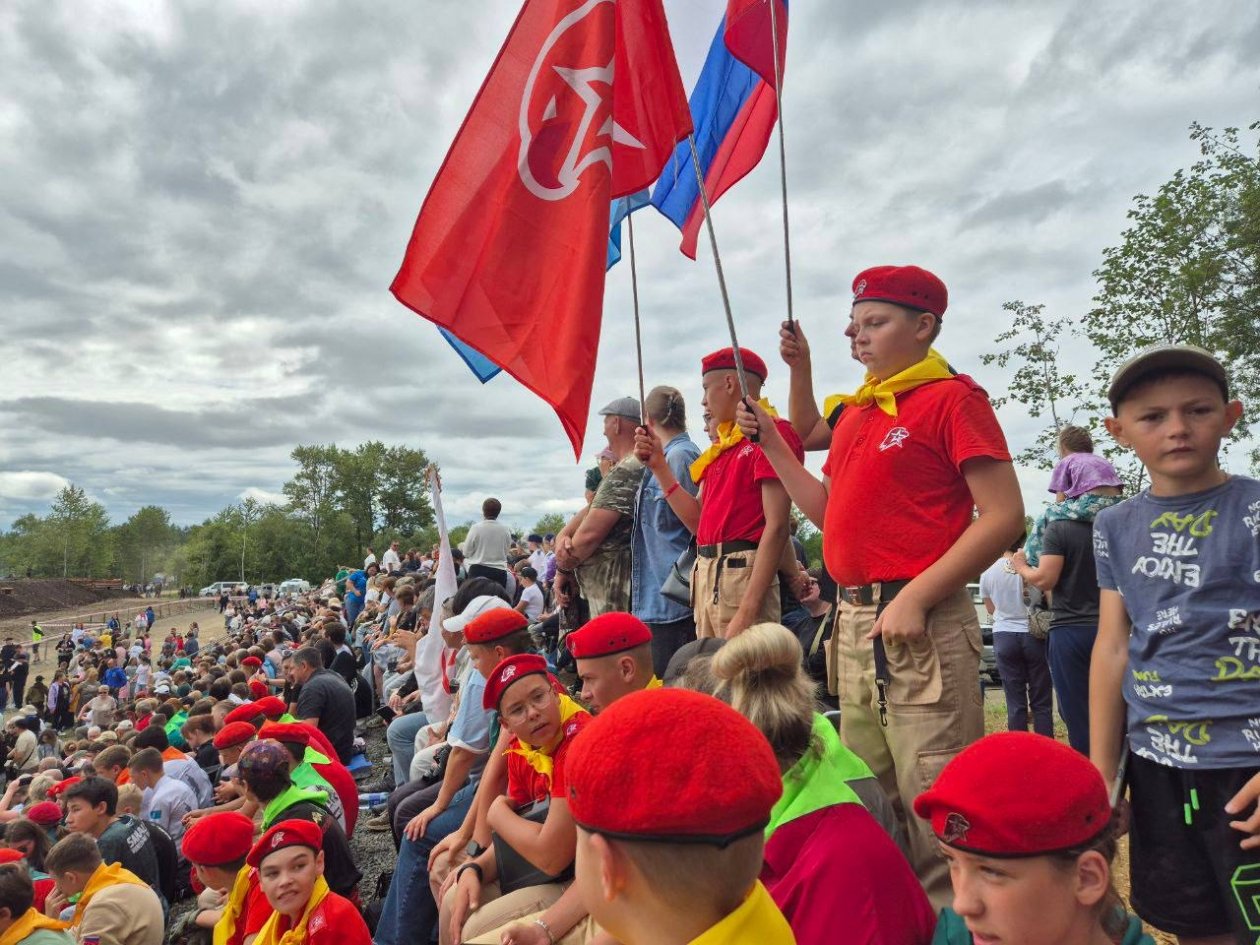 Сахалинские школьники посетили реконструкцию &quotШтурм полицейского поста Хандаса&quot пресс-служба министерства туризма Сахалинской области