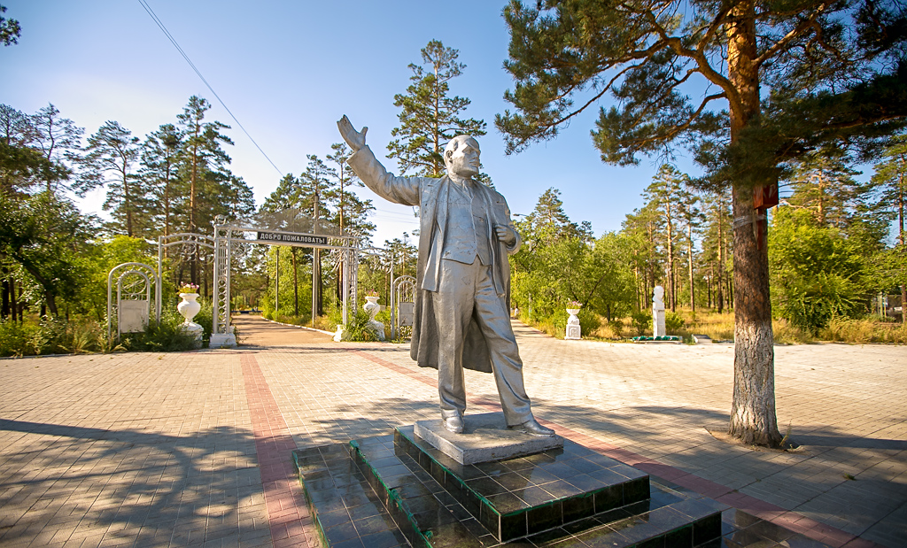 Поселок ЛВРЗ - бурятская "Одесса": парк имени Сергея Орешкова, Фото с места события собственное