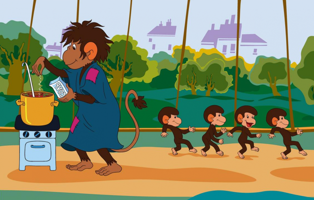 Тематическое фото Кадры из мультфильма &quotОсторожно, обезьянки!&quot (0+).