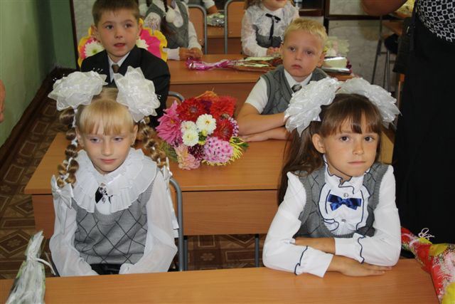 Первый в жизни урок, Фото с места события собственное