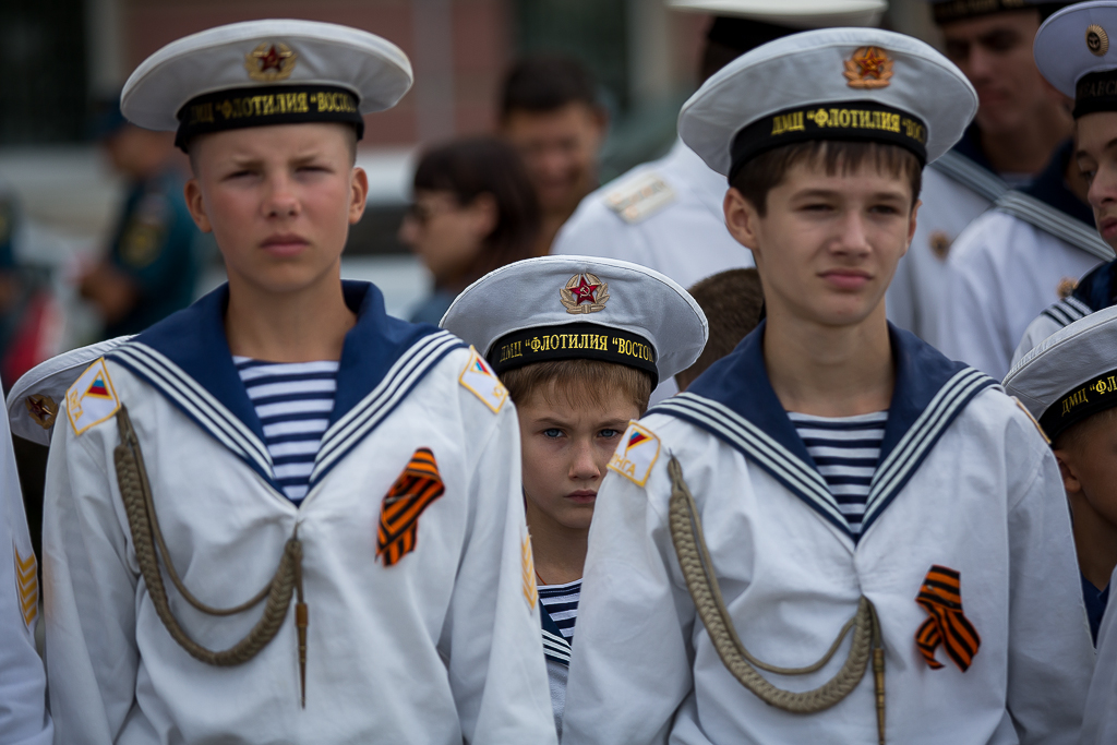 Воспитанники патриотических кружков Владивостока, Фото с места события собственное