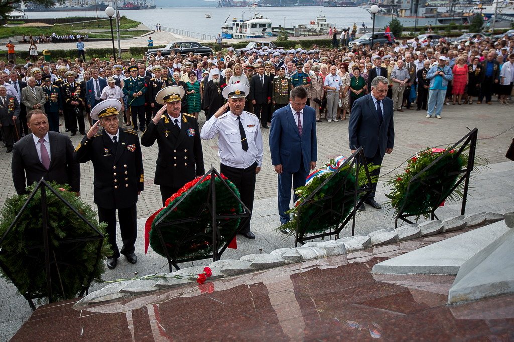 Мероприятия, посвященные окончанию Второй мировой войны, прошли во Владивостоке, Фото с места события собственное