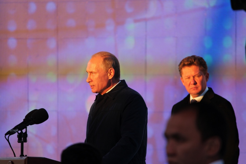 Сварка первого стыка ГТС "Сила Сибири", Фото с места события собственное