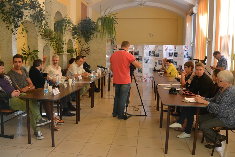 Пресс-конференция участников 12 фестиваля еврейской культуры и искусства, Фото с места события собственное