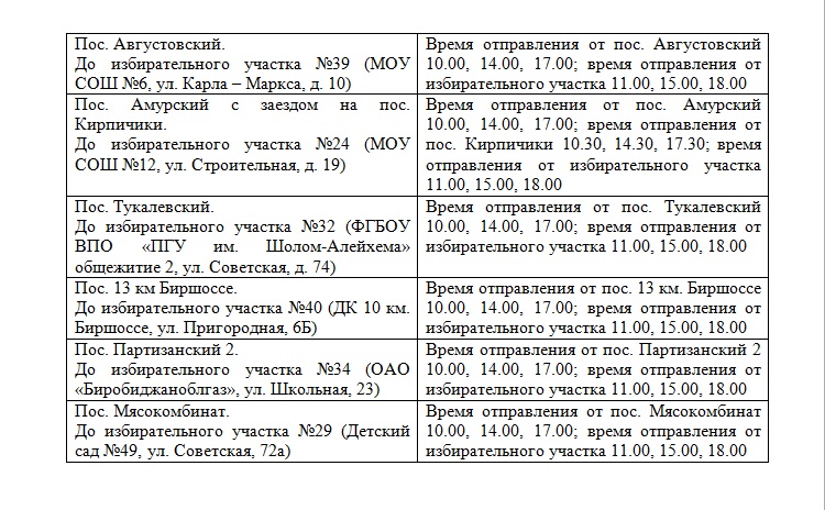 Расписание движения спецавтобусов в день выборов, Фото с места события собственное