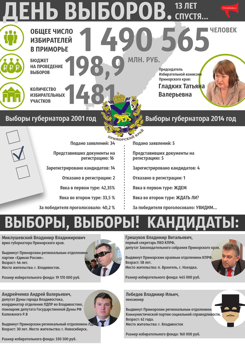 День выборов. Приморье, Инфографика