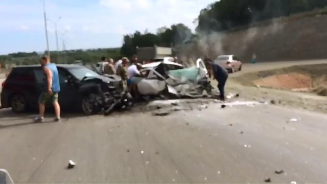 Кадр видео, ДТП под Раздольным, Фото с места события из других источников