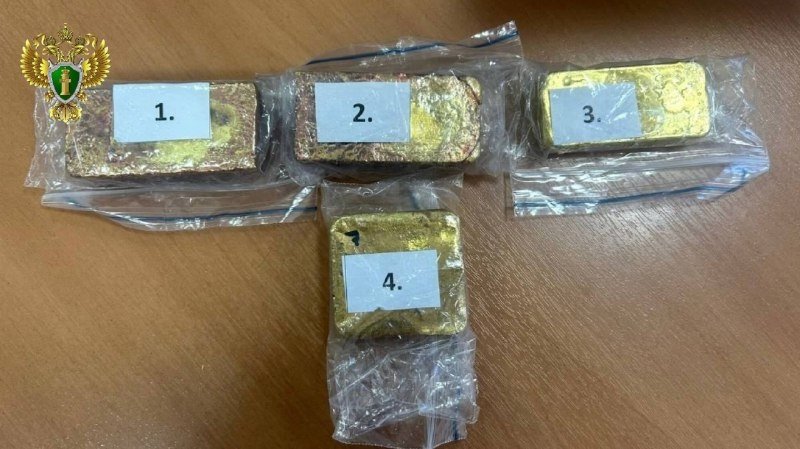 Слитки золота Восточно-Сибирской транспортной прокуратуры