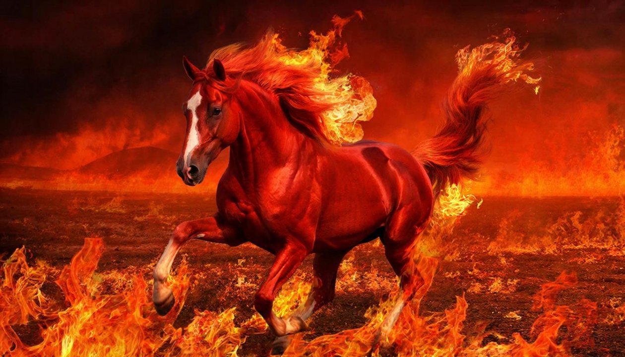 Год Красной Огненной Лошади нейросеть GigaChat