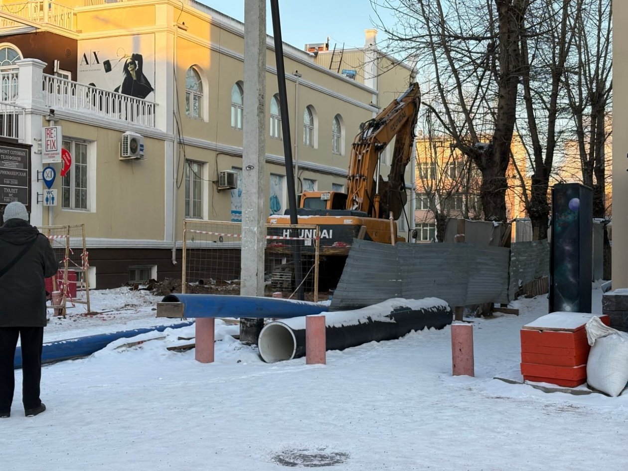 На Арбате в Улан-Удэ заменят трубы мэрия Улан-Удэ