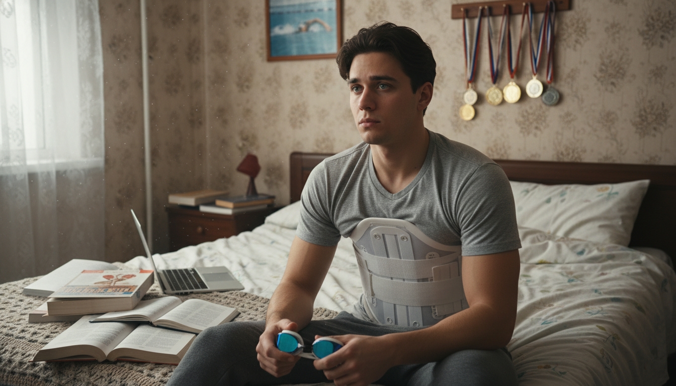 12-летний пловец получил серьёзные травмы на уроке физкультуры Сгенерировано