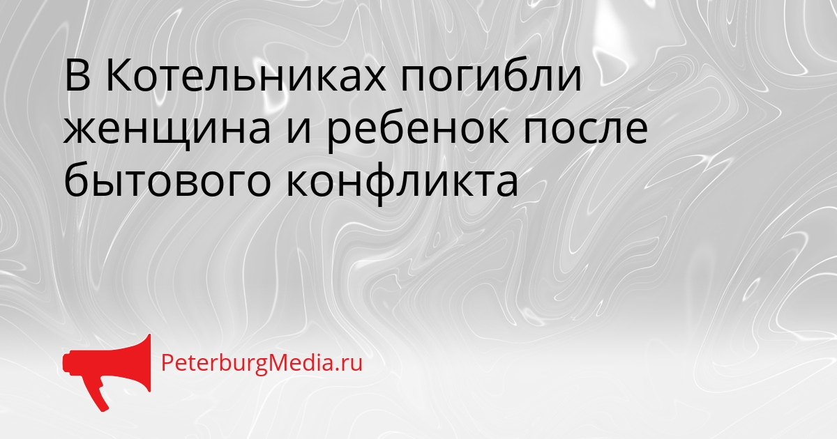 В Котельниках погибли женщина и ребенок после бытового конфликта Сгенерировано