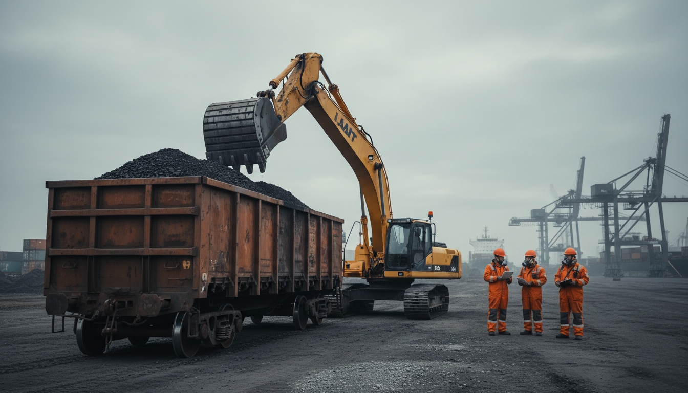 Рабочий погиб в порту Усть-Луга при зачистке угля Сгенерировано