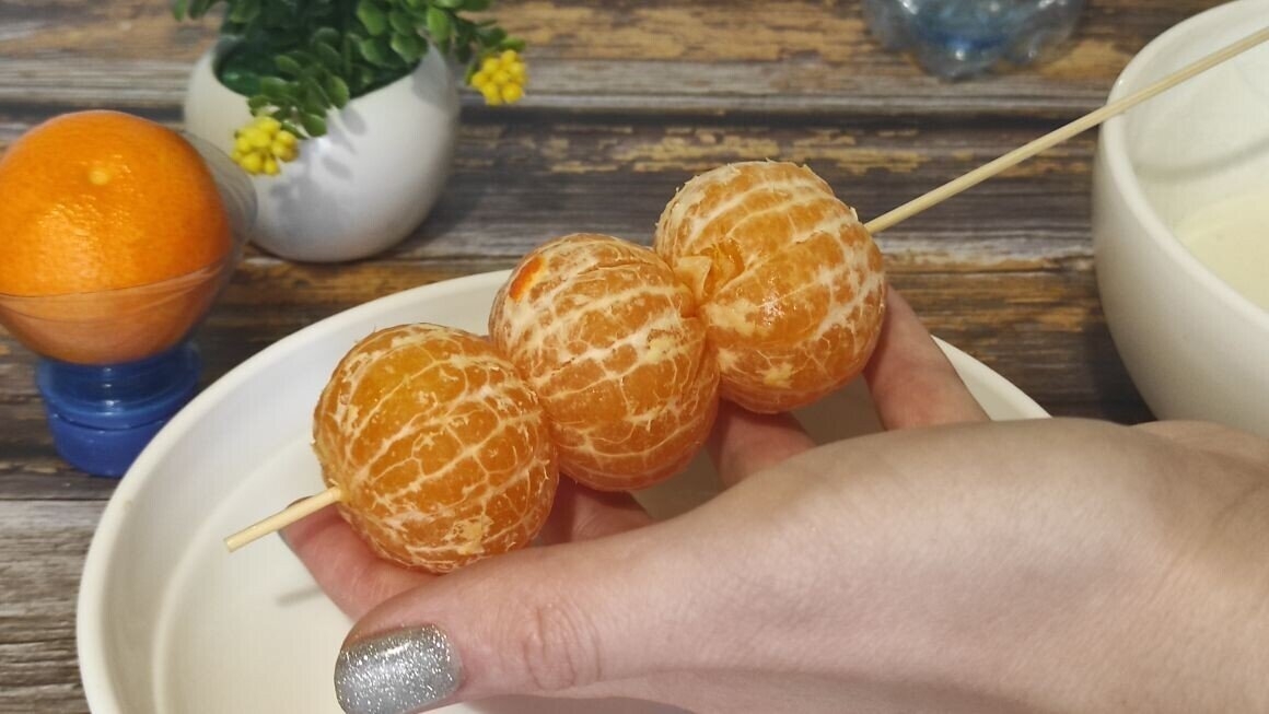 Превращаю мандарины в шикарный десерт к Новому году - обмакнул и заморозил дзен-канал &quotЕкатерина Манцурова&quot (12+)