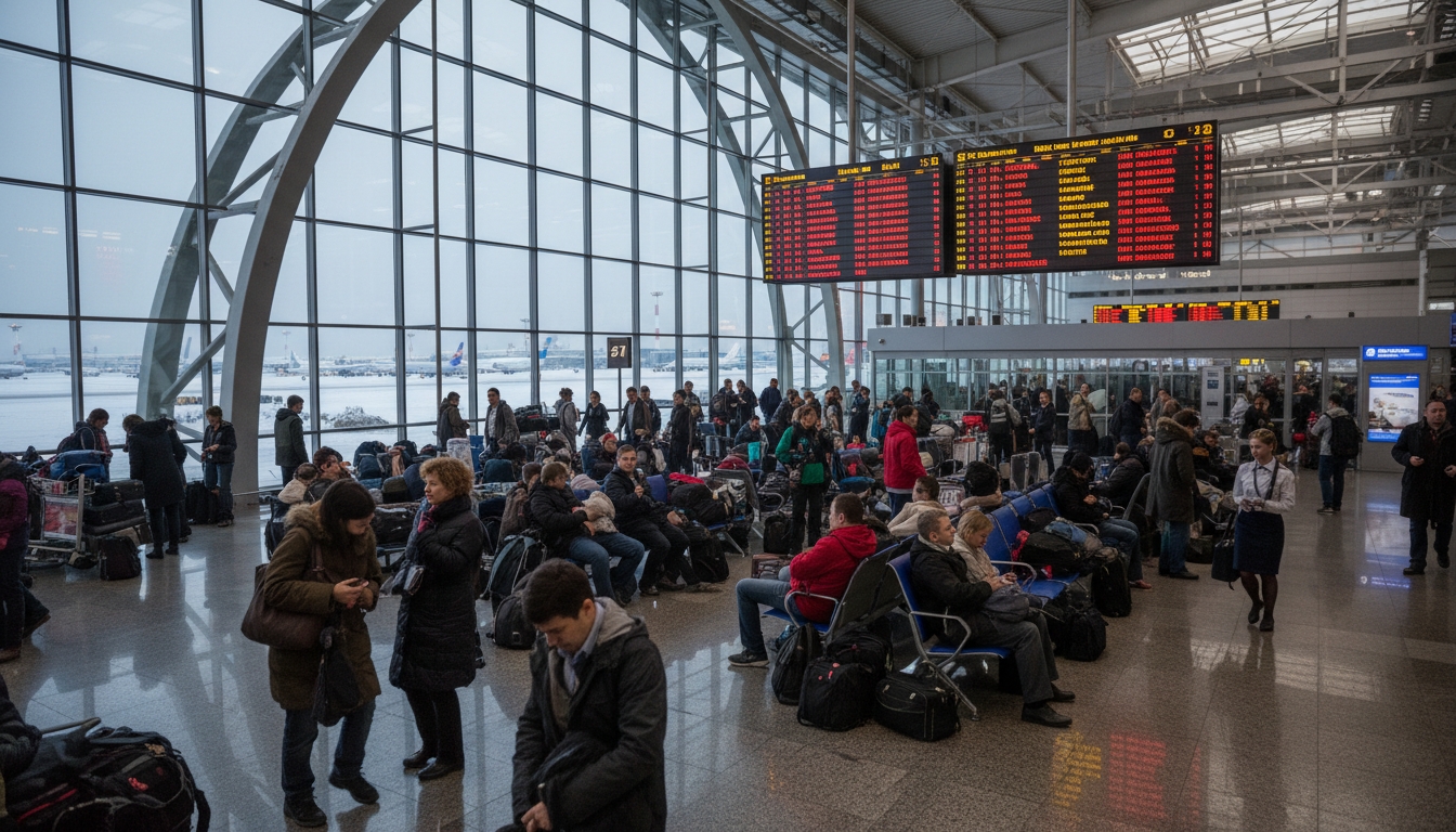 Аэропорт Пулково стал запасным из-за атак дронов в Москве Сгенерировано