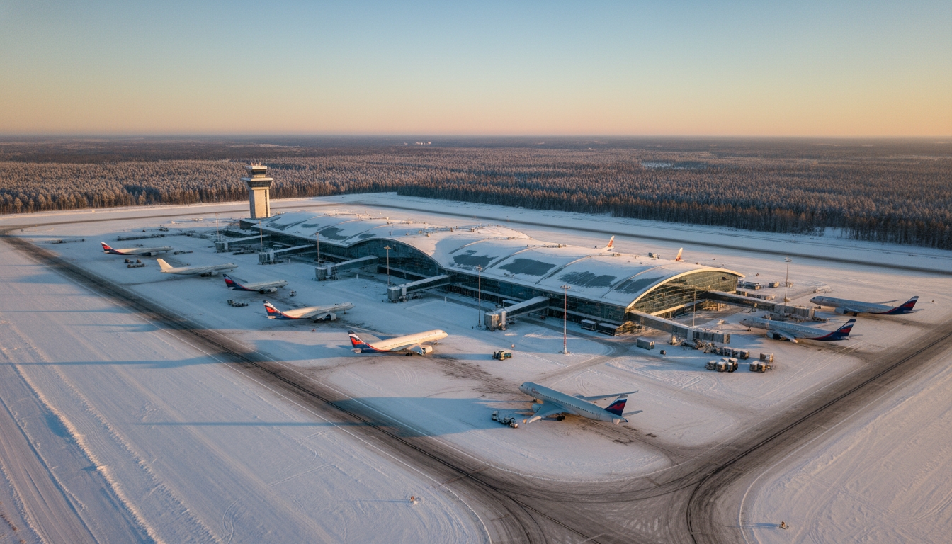 Аэропорт Пулково принял десять рейсов из-за ограничений в Москве Сгенерировано