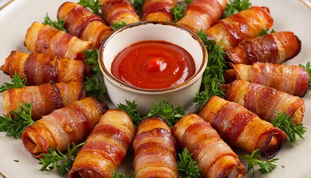 Каждый ломтик в бекон: с такой закуской нагрешат даже веганы ИИ GigaChat (18+)