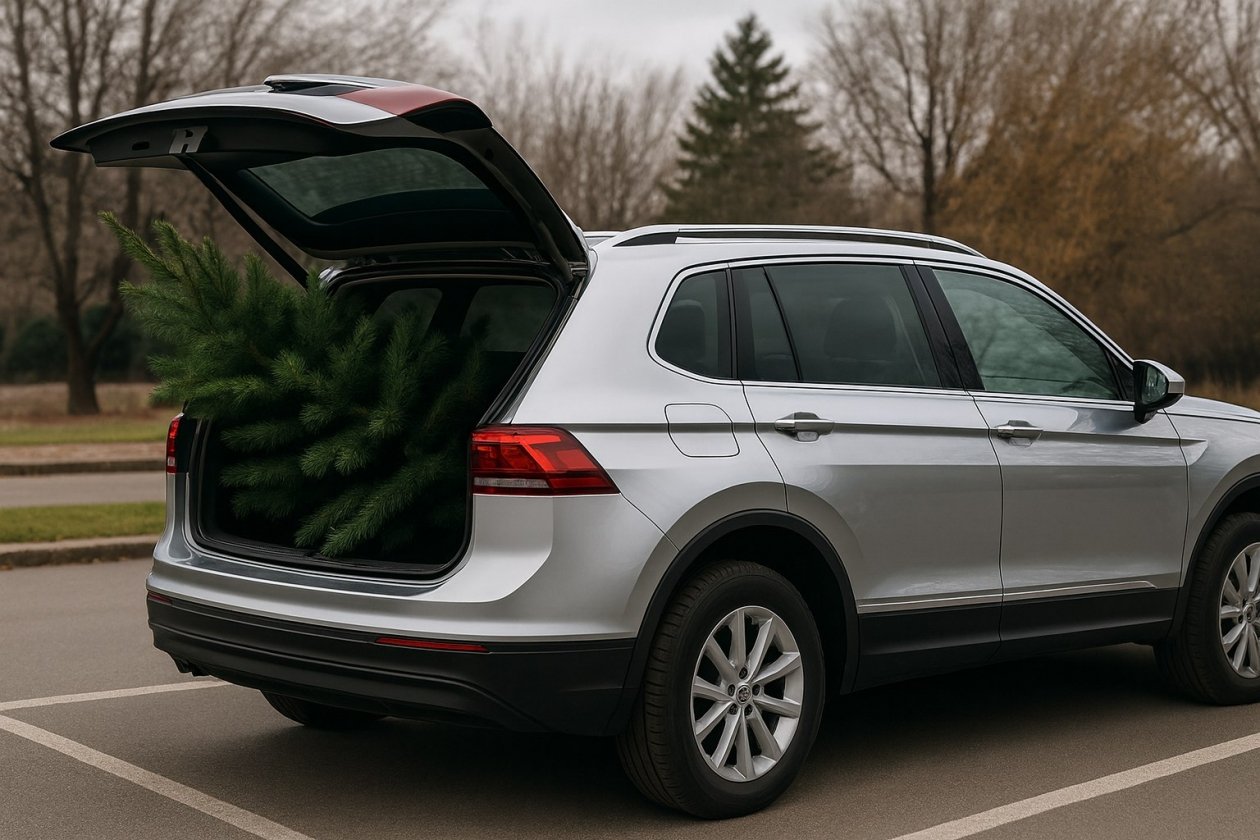 Елка в багажнике может стоить водителю прав и обернуться &quotуголовкой&quot Сгенерировано chat.qwen.ai