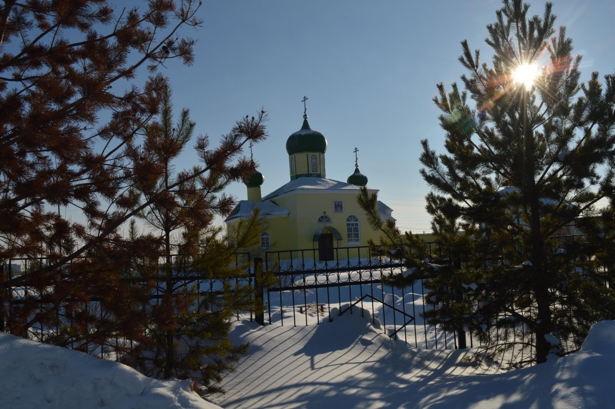 Зима в Омской области, храм Евгений Овдеенко, ИА OmskMedia