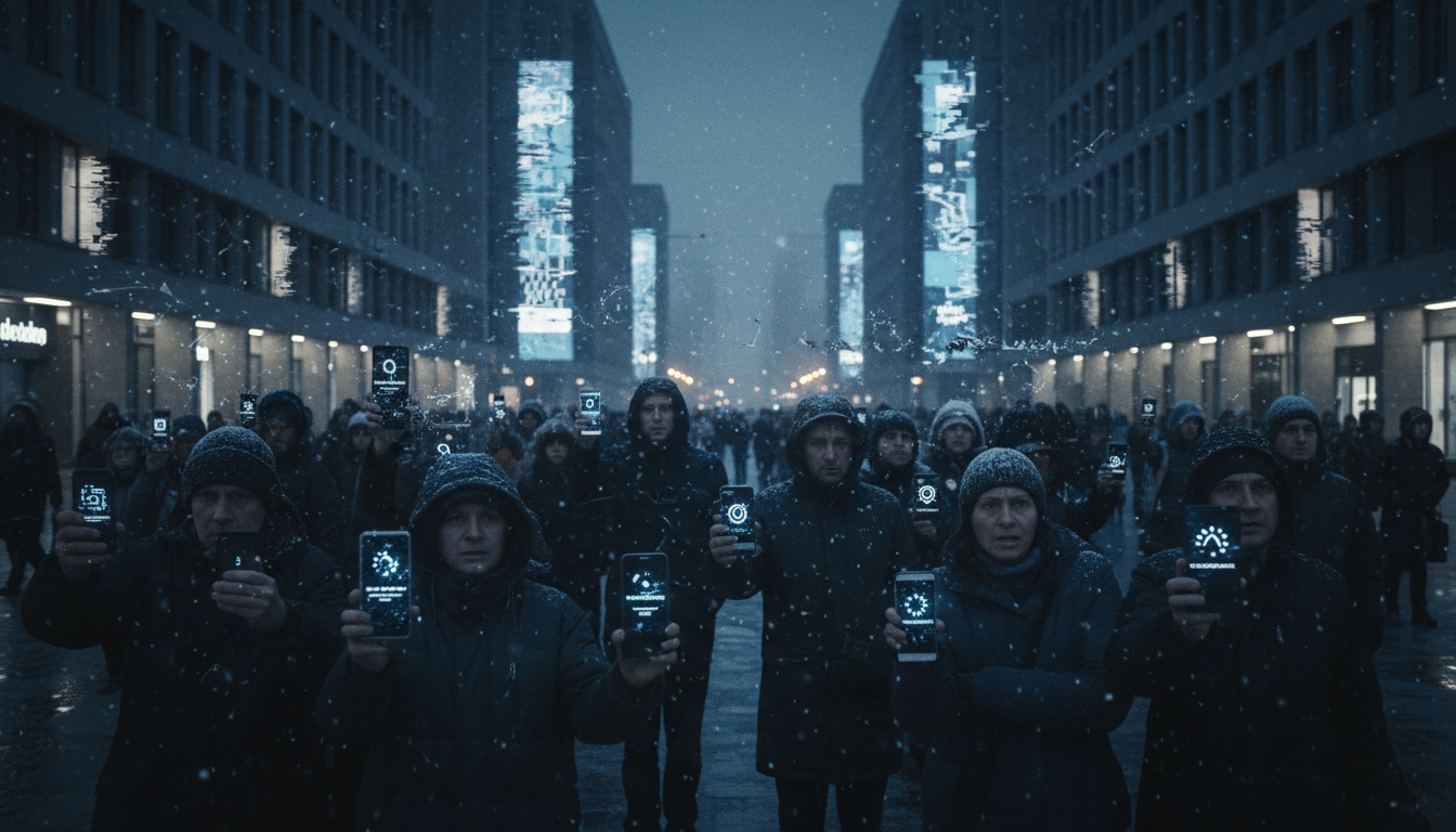 Мобильный интернет в Петербурге снова дал сбой Сгенерировано