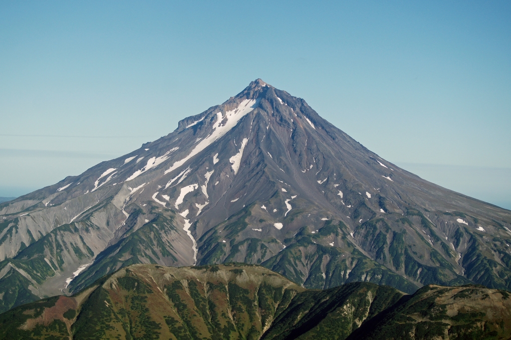 Вулкан на Камчатке, Фото с места события собственное
