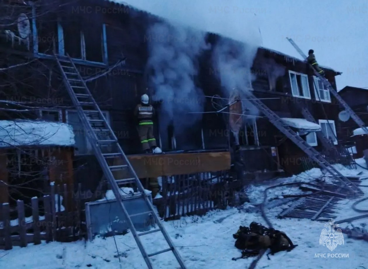 52-летний погиб в полыхающем доме в Усольском районе пресс-служба ГУ МЧС России по Иркутской области