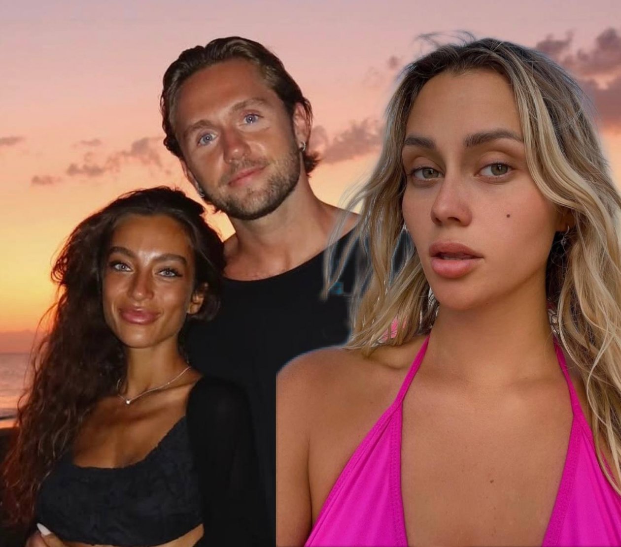 Влад и Ангелина Соколовские и Маш Милаш коллаж сгенерирован PrimaDonna.media на основе соцсетей знаменитостей