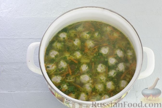 Когда запасы с новогоднего стола закончились: готовим простой и вкусный суп с фрикадельками и вермишелью russianfood.com
