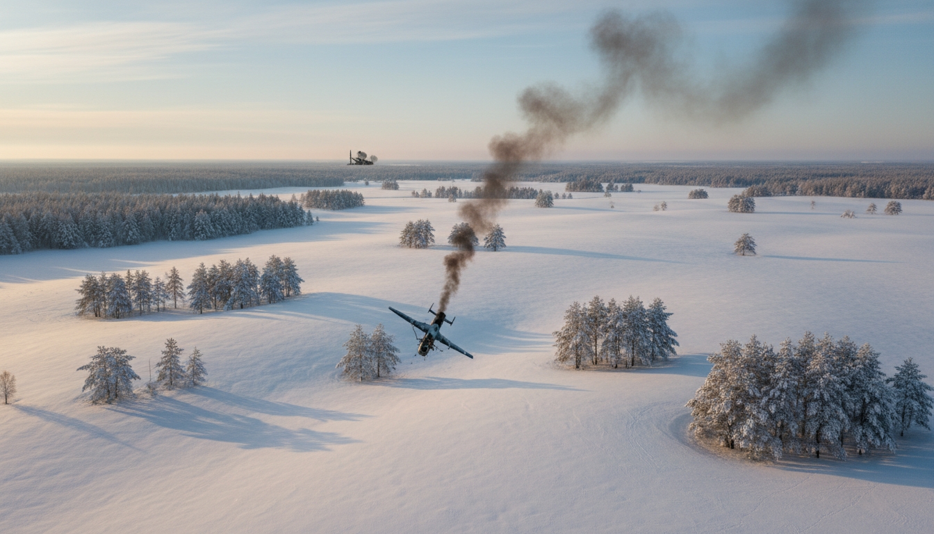 БПЛА сбит над Киришским районом Ленобласти Сгенерировано