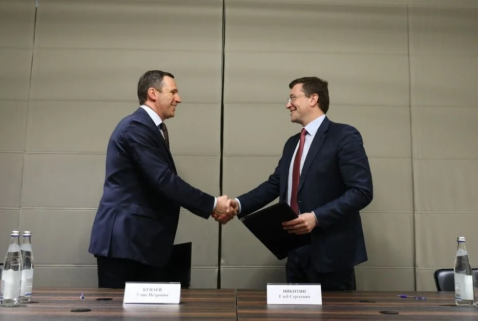 Замглавы Минприроды РФ Денис Буцаев и губернатор Глеб Никитин пресс-служба РЭО