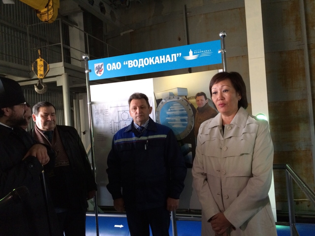 Церемония запуска установок по ультрафиолетовому обеззараживанию воды состоялась в Якутске, Фото с места события собственное