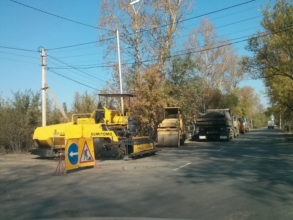 Дорожная техника на объекте, Фото с места события собственное